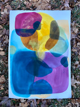 Load image into Gallery viewer, Original 25”X40” Marigolds, Copper, Sumac, Purple Carrot